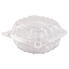 Dart® ClearSeal® Hinged-Lid Plastic Containers, 5.8 x 6 x 3, Clear, 500/Carton
