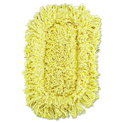 Rubbermaid® Commercial Trapper® Looped-End Dust Mop, 12 x 5, Yellow, 12/Carton Mop Heads-Dust - Office Ready