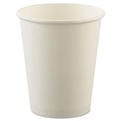 Dart® Uncoated Paper Cups, Hot Drink, 8 oz, White, 1,000/Carton Cups-Hot Drink, Paper - Office Ready