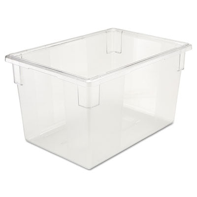 Rubbermaid® Commercial Food/Tote Boxes, 21.5 gal, 26 x 18 x 15, Clear, Plastic Storage Food Containers - Office Ready
