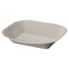 Chinet® Savaday® Molded Fiber Food Trays, 1-Compartment, 7 x 9, Beige, 250/Bag, 500/Carton