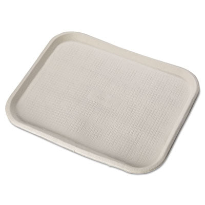 Chinet® Savaday® Molded Fiber Food Trays, 1-Compartment, 14 x 18, White, 100/Carton Food Containers-Compartment/Meal Tray, Molded Fiber - Office Ready