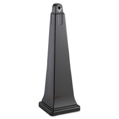 Rubbermaid?« Commercial GroundsKeeper?« Cigarette Waste Collector, Pyramid, 1 gal, 12.25 x 39.75,  Black