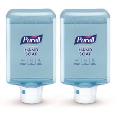 PURELL® Antimicrobial Fragrance Free Foaming Hand Soap, For ES10 Dispensers, 1,200 mL Refill, 2/Carton Foam Soap Refills, Antimicrobial - Office Ready