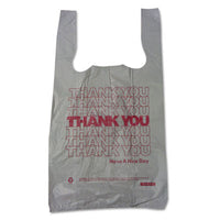 Barnes Paper Company Plastic Thank-You T-Sack, 2 mil, 4