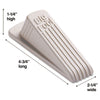 Master Caster® Big Foot® Doorstop, No Slip Rubber Wedge, 2.25w x 4.75d x 1.25h, Beige Door Hardware-Wedge Doorstop - Office Ready