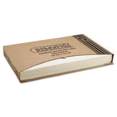 Bagcraft Premium Grease-Proof Quilon Pan Liners, 16.38 x 24.38, White, 1,000 Sheets/Carton Baking-Pan Liners - Office Ready