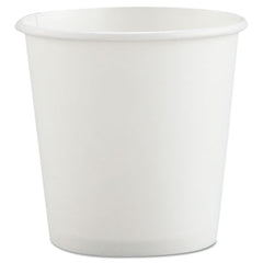 Dart® Single-Sided Poly Paper Hot Cups, 4 oz, White, 50 Bag, 20 Bags/Carton