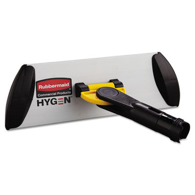 Rubbermaid® Commercial HYGEN™ HYGEN™ Quick Connect Single-Sided Frame, 11w x 3 1/2d, Yellow Clip Dust Mop Frames - Office Ready