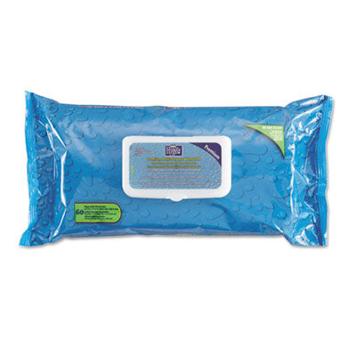 Sani Professional® Hygea® Adult Wash Cloths, 1-Ply, 9.5 x 11.5, Unscented, White, 60 Wipes/Tub, 6 Tubs/Carton Hand/Body Wet Wipes - Office Ready