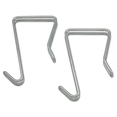 Alera® Garment Hooks, Silver, Steel, 2/PK