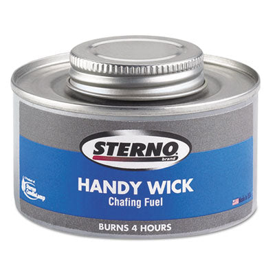 Sterno® Handy Wick® Chafing Fuel, Can, Methanol, Four-Hour Burn, 24/Carton Fuel and Fuel Additives-Chafing Fuel, Ethanol/Methanol - Office Ready