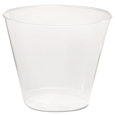 WNA Comet™ Smooth Wall Tumblers, 5 oz, Clear, Squat, 50/Pack, 20 Packs/Carton Cold Drink Cups, Plastic - Office Ready