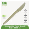 Eco-Products® Plant Starch Cutlery, 50/Pack, 20 Pack/Carton Disposable Knives - Office Ready