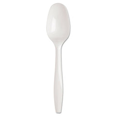 Dixie® SmartStock® Plastic Cutlery Refill, Teaspoon, 5.5", Series-B Mediumweight, White, 40/Pack, 24 Packs/Carton