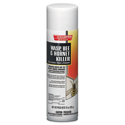 Chase Products Champion Sprayon® Wasp, Bee & Hornet Killer, Bee and Hornet Killer, 15 oz Aerosol Spray, 12/Carton - Office Ready