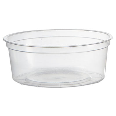 WNA Deli Containers, 8 oz, Clear, Plastic, 50/Pack, 10 Pack/Carton Takeout Food Containers - Office Ready