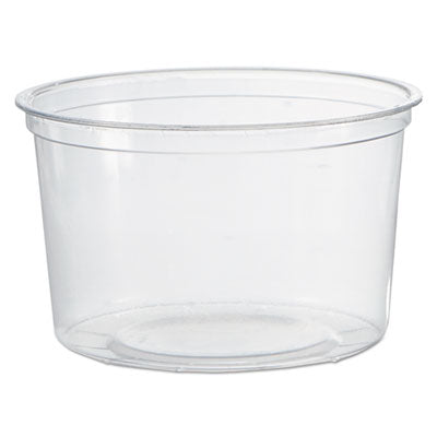 WNA Deli Containers, 16 oz, Clear, Plastic, 50/Pack, 10 Packs/Carton Takeout Food Containers - Office Ready