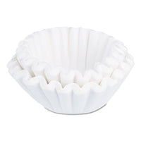 BUNN® Coffee/Tea Filters, 1.5 gal Urn Style, Flat Bottom, 50/Cluster, 10 Clusters/Carton Coffee and Tea Filters-Paper Basket - Office Ready