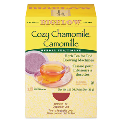 Bigelow® Tea Pods, 1.90 oz, 18/Box Beverages-Tea, Pod - Office Ready