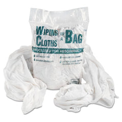 United Facility Supply Wiping Cloths in a Bag™, Cotton, White, 1lb Pack