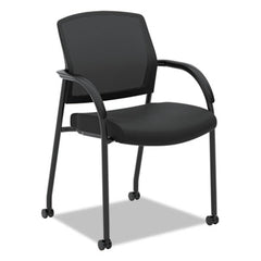 HON® Lota® Series Guest Side Chair, 23" x 24.75" x 34.5", Black