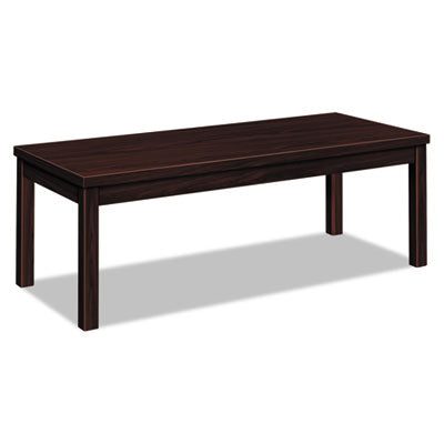 HON® Laminate Occasional Tables, Rectangular, 48w x 20d x 16h, Mahogany Reception & Lounge Tables - Office Ready