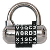 Master Lock® Password Plus™ Combination Lock, Hardened Steel Shackle, 2 1/2" Wide, Silver Locks-Padlock/Combination - Office Ready