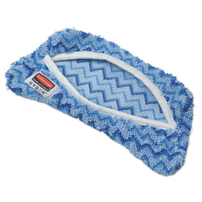 Rubbermaid® Commercial HYGEN™ HYGEN™ MF Flexi Frame Mop Cover, Microfiber, Blue, 8 x 8 Dry Pad Mop Heads - Office Ready