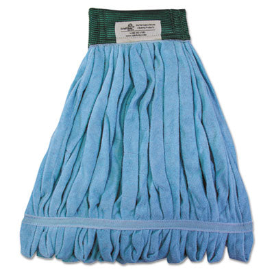 Boardwalk® Microfiber Looped-End Wet Mop Heads, Medium, Blue, 12/Carton, 12/Carton Mop Heads-Wet - Office Ready