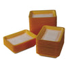 International Tray Pads Meat Tray Pads, 6 x 4.5, White/Yellow, Paper, 1,000/Carton Butcher Food Containers - Office Ready