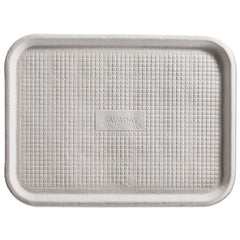 Chinet® Savaday® Molded Fiber Food Trays, 1-Compartment, 16 x 12, White, 200/Carton
