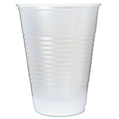Fabri-Kal® RK Cold Drink Cups, 16 oz, Translucent, 50/Sleeve, 20 Sleeves/Carton Cups-Cold Drink, Plastic - Office Ready