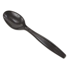 Dixie® Individually Wrapped Heavyweight Utensils, Polypropylene, Black, 1,000/Carton