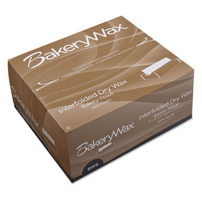 Bagcraft EcoCraft® Interfolded Dry Wax Bakery Tissue, 6 x 10.75, White, 1,000/Box, 10 Boxes/Carton Food Wrap-Wax Paper - Office Ready