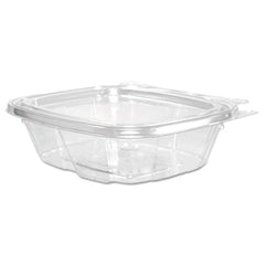 Dart® ClearPac® SafeSeal™ Tamper-Resistant, Tamper-Evident Containers, Tamper-Evident Containers, Flat Lid, 8 oz, 4.9 x 1.4 x 5.5, Clear, 100/Bag, 2 Bags/Carton