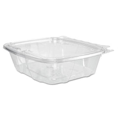 Dart® ClearPac® SafeSeal™ Tamper-Resistant, Tamper-Evident Containers, Tamper-Evident Containers, Flat Lid, 24 oz, 6.4 x 1.9 x 7.1, Clear, 100/Bag, 2 Bags/CT