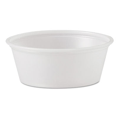 Dart® Polystyrene Portion Cups, 1.5 oz, Translucent, 2,500/Carton Portion Cups, Plastic - Office Ready