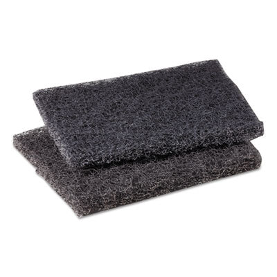Scotch-Brite™ PROFESSIONAL Griddle Polishing Pad 46, 4 x 5.25, Gray, 60/Carton Scouring Pads/Sticks-Pad - Office Ready
