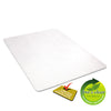 deflecto® EconoMat® Non-Studded All Day Use Chair Mat for Hard Floors, 46 x 60, Rectangular, Clear Mats-Chair Mat - Office Ready