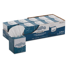 Angel Soft® ps Ultra® Facial Tissue, 2-Ply, White, 96 Sheets/Box, 10 Boxes/Carton