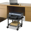 Safco® Underdesk Printer/Fax Stand, Engineered Wood, 2 Shelves, 19" x 16" x 13.5", Black Office/Machine Carts - Office Ready