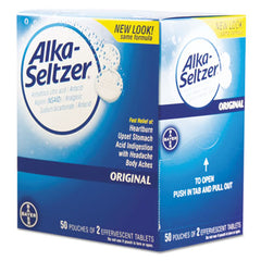 Alka-Seltzer® Antacid & Pain Relief Medicine, Two-Pack, 50 Packs/Box