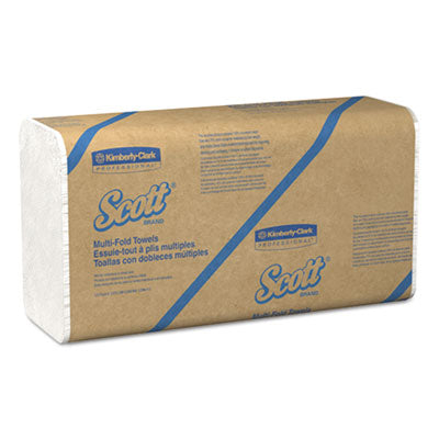 Scott® Essential Multi-Fold Towels, 9.2 x 9.4, White, 250/Pack, 16 Pack/Carton Towels & Wipes-Multifold Paper Towel - Office Ready