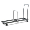 Alera® Chair/Table Cart, Metal, 600 lb Capacity, 20.86" x 50.78" to 72.04" x 43.3", Black Chair/Table Carts - Office Ready