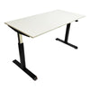 Alera® AdaptivErgo® Single-Pneumatic Height-Adjustable Table Base, 26.18" to 39.57", Black Tables-Multipurpose & Training Tables - Office Ready
