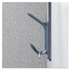 Universal® Deluxe Recycled Plastic Cubicle Coat Hook, Plastic, Charcoal Hangers/Hooks-Garment Hooks - Office Ready