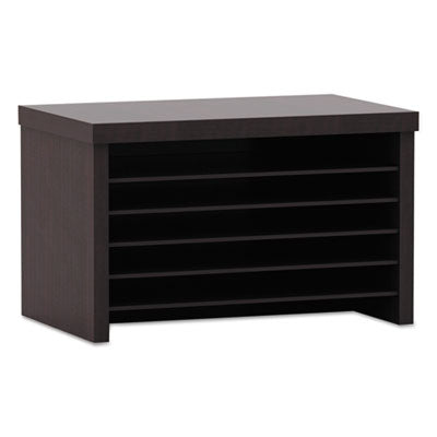 Alera® Valencia™ Series Under-Counter File Organizer, 15.75w x 9.88d x 10.88h, Espresso Shelving Units-Parts-Shelves - Office Ready