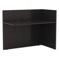 Alera® Valencia™ Series Reversible Reception Return, 44 1/8w x 23 5/8d x 41 1/2h, Espresso Returns-Reversible Return - Office Ready