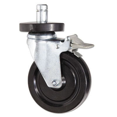 Alera® Optional Casters For Wire Shelving, 600 lbs/Caster, Gray, 4/Set Casters & Glides-Commercial Toolbox & Shelving Casters - Office Ready